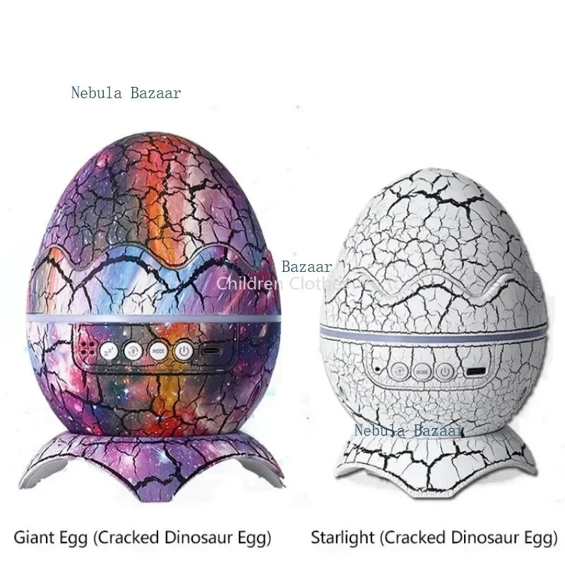 Led Dragon Egg Lamp Dinosaur Eggs Shell Galaxy Starry Projector Bluetooth-compatible Remote Control Night Lights Children Gift