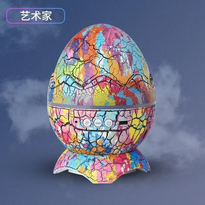Led Dragon Egg Lamp Dinosaur Eggs Shell Galaxy Starry Projector Bluetooth-compatible Remote Control Night Lights Children Gift